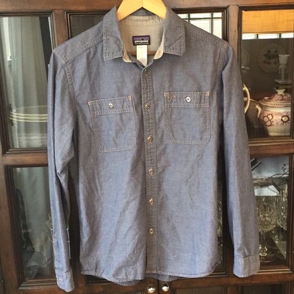 patagonia denim shirt